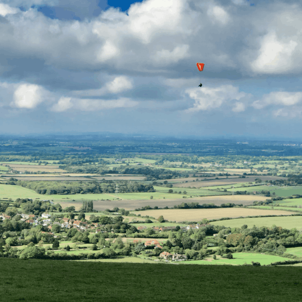  View from Devil's Dyke over the surrounding villages of Hassocks and Ditchlin